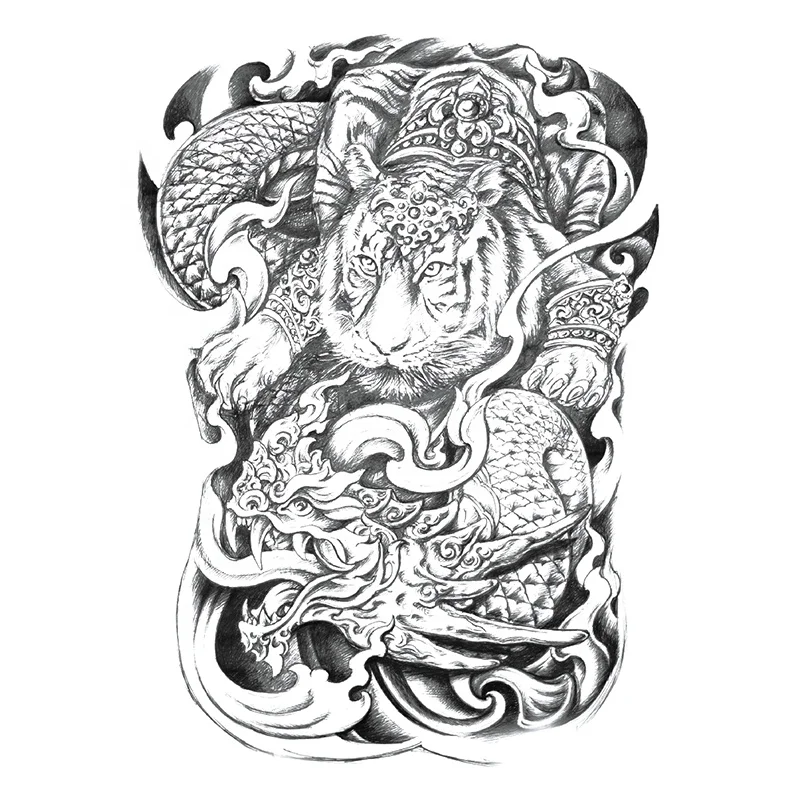 

TB-019 big size tattoos sticker full back tattoos