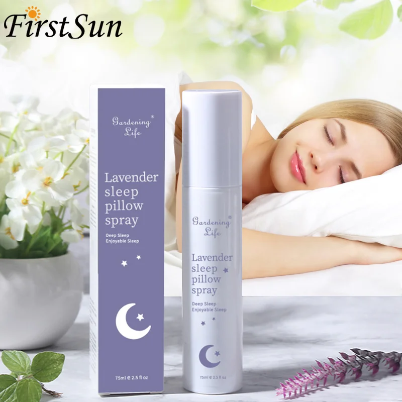 

Hot Sell Aromatherapy Deep Sleep Pillow Spray 75ml Lavender Sleeping Perfume Spray Help Insomnia Therapy