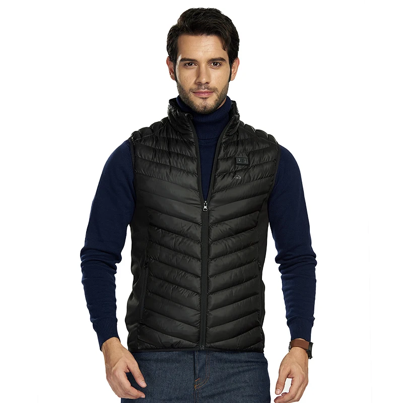 

SNOWWOLF 2019 Men Winter Outdoor USB Infrared Heated Vest Thermal jacket For Hiking Camping Sports Jacket