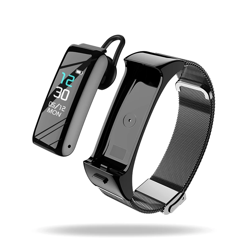 

Hot Sale Wearable Waterproof Touch Screen Smart Watch For Phone Call Heart Rate Blood Pressure Monitor Fitness Watches, Black golden