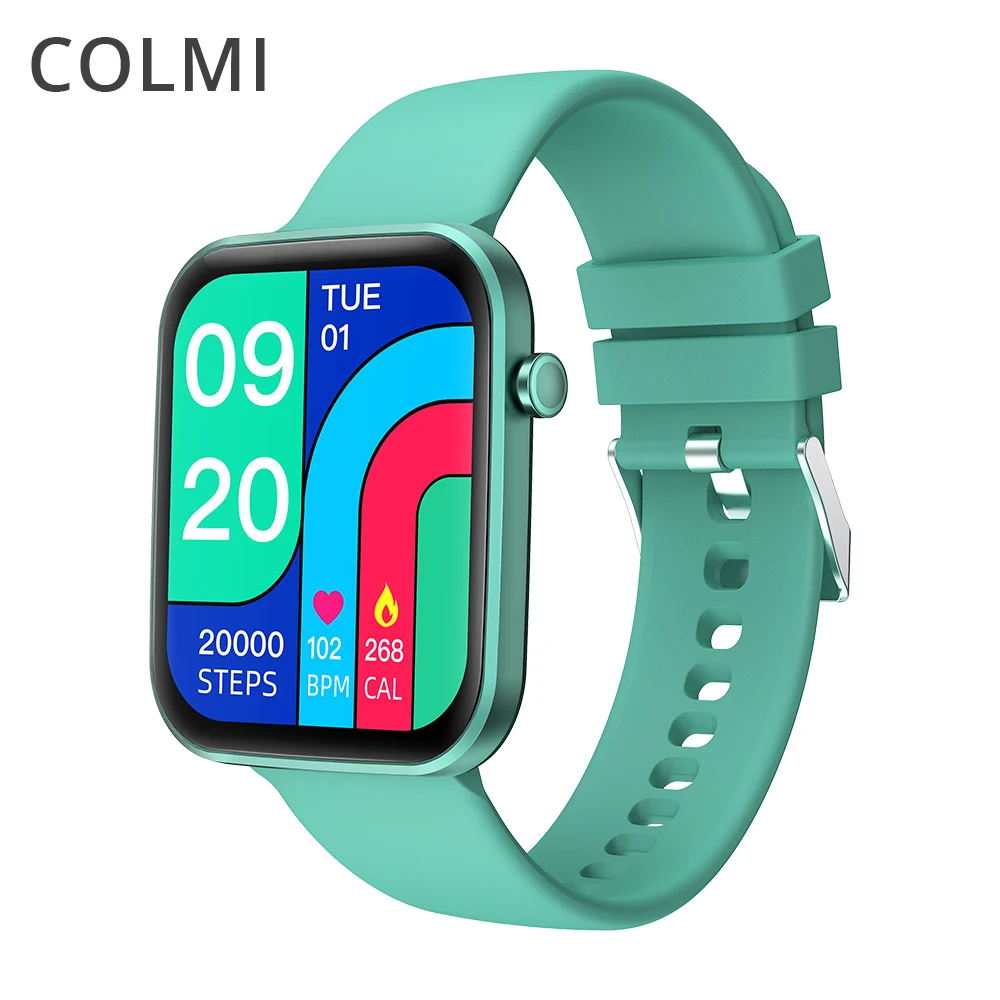 

COLMI P15 Smart Watch 2021 Waterproof Submersible Touch Screen Health Monitoring Fitness Bracelet Reloj Inteligente Smartwatch