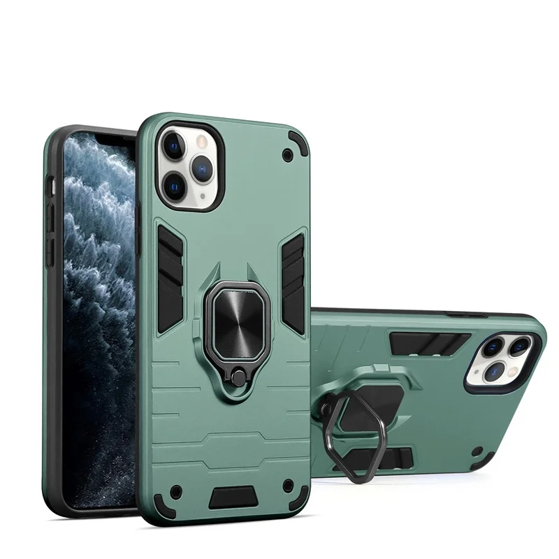 

Shockproof Armor Case for Huawei Y7A Y9A Nova 7 SE P SMART Case Ring Holder Stand Phone Back Cover for Honor 9C 8S 9A 9S Y6P P40, 9 colors