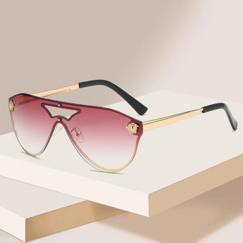 

MJ-0464 European And American Fashion New Conjoined Womens Luxury Sunglasses Trendy 2021