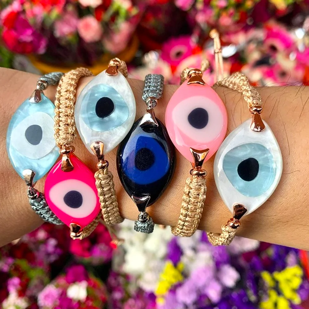 

Go2boho Lucky Evil Eye Bracelets For Women Jewelry Gift 2021 Summer Fashion Greek Eye Jewellery Pulsera Turkish Eye Bracelet, Multi-color