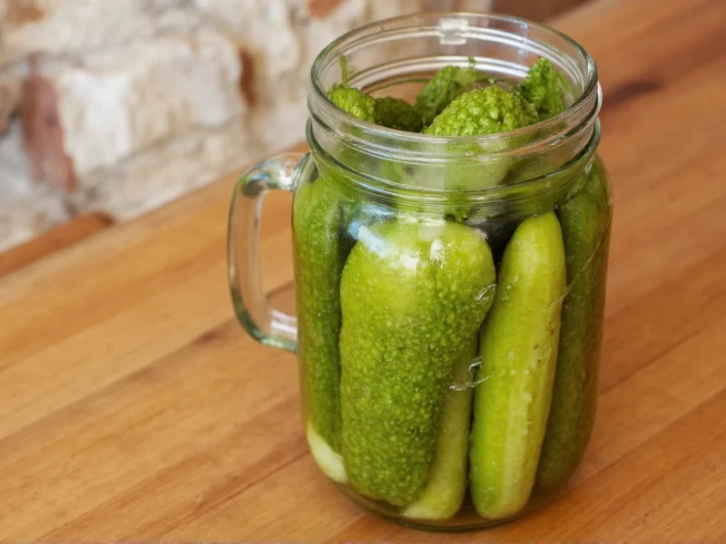 Unpasteurized Fermented Pickles: Benefits & Facts