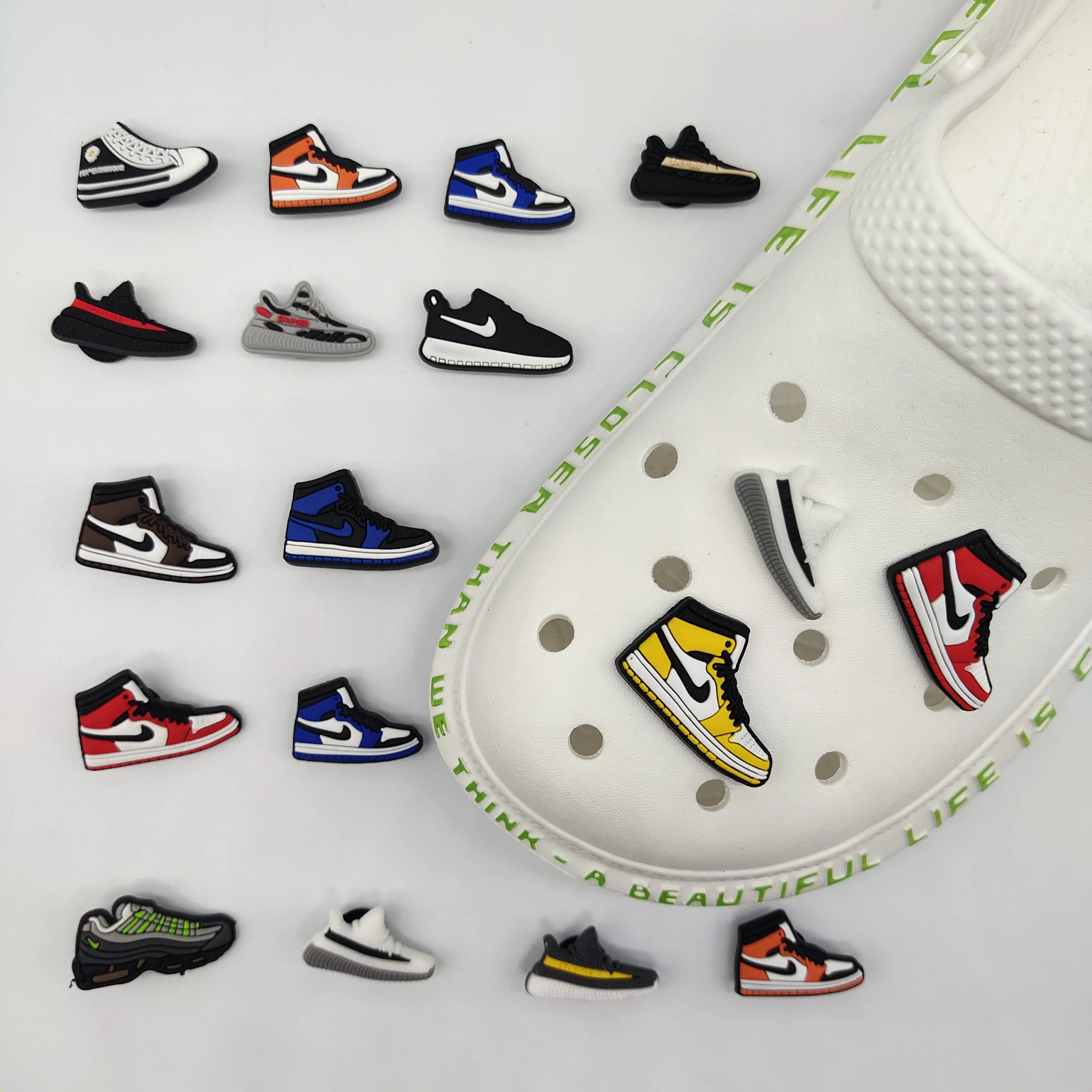 

The factory wholesale custom DIY shoe croc charms pvc soft Shoe decoration As a gift for the child Shoes and accessories