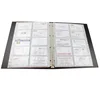 Wholesale Plastic office use Loose-leaf name card folder with pocket Large capacity namecard book Tickets collection folders