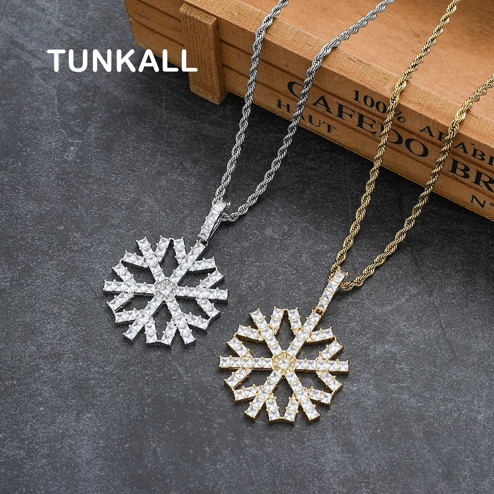 

CN342 Brass Pendant Iced Out Cubic Zircon Men Necklace Hip Hop Jewelry