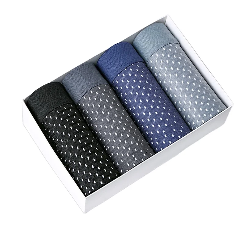 

XSpazio newest breathable cool ice silk men box shorts boxer set men underwear