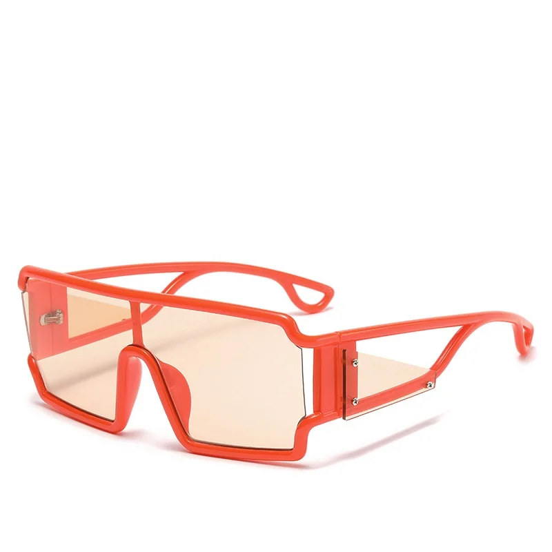 

073 quality oversized one piece custom sunglasses women modern lunettes de soleil for women and men simple shades sunglass