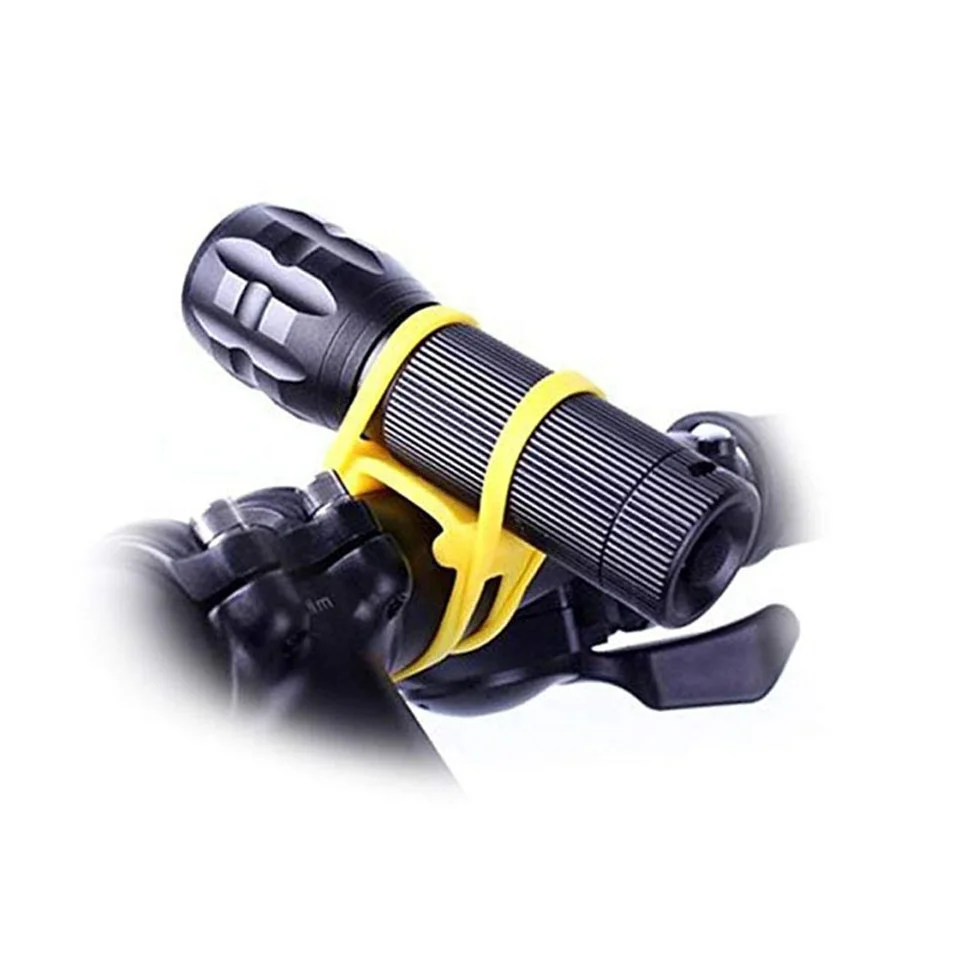 

TY MTB Cycling Bike Bicycle Silicone Band Flash Light Flashlight Phone Strap Tie Ribbon Mount Holder, 6 colors