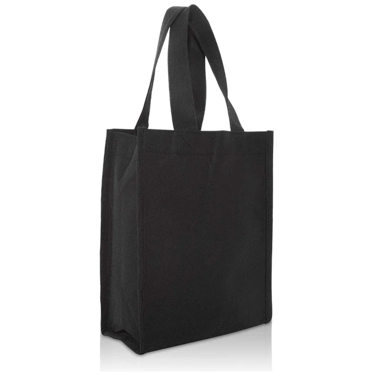 

Environmentally friendly customized logo printing silk screen non-woven recyclable tote bag, As shown