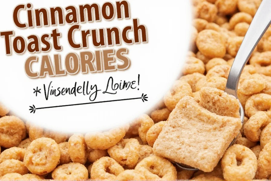Nutrition label comparison showing Cinnamon Toast Crunch calories versus other popular breakfast cereals