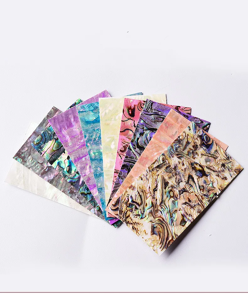 

Self-Adhesive 3D Natural Thin Shell Adhesive Sticker Applique Symphony Nail Art Accessories Nail Salon Supply, As picture
