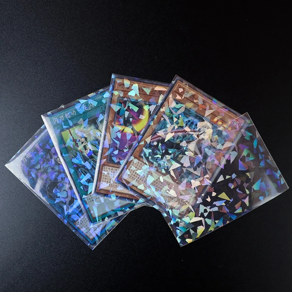 

Card Sleeves 50 Pcs/ Lot Hologram Card Sleeve Colorful Card Sleeves Custom