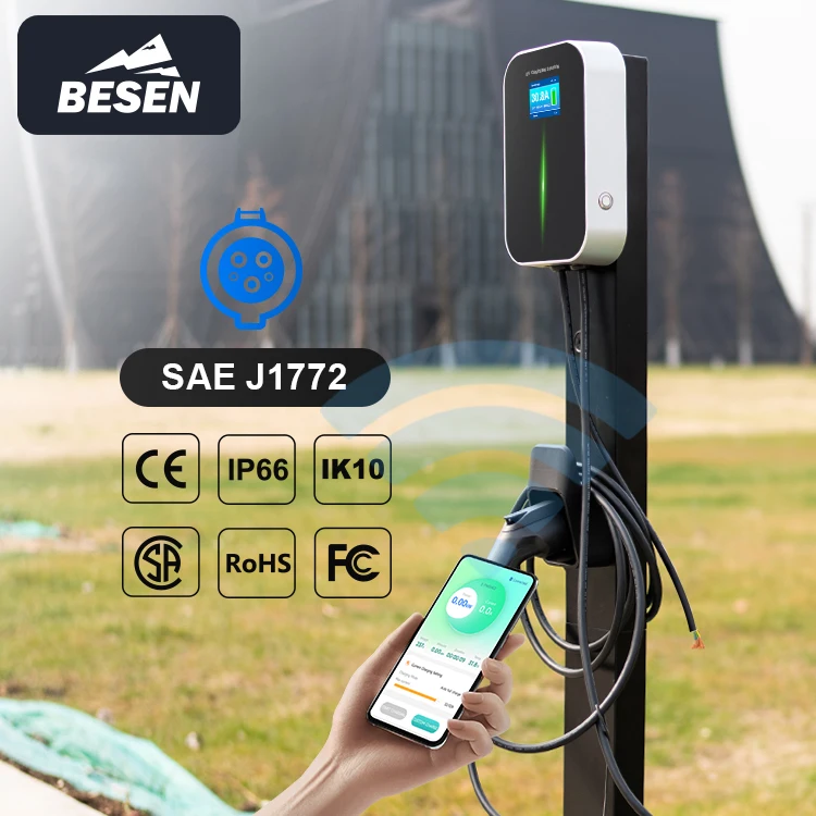

BESEN wholesale APP CONTROL 32A 7kW EV CHARGER for home user