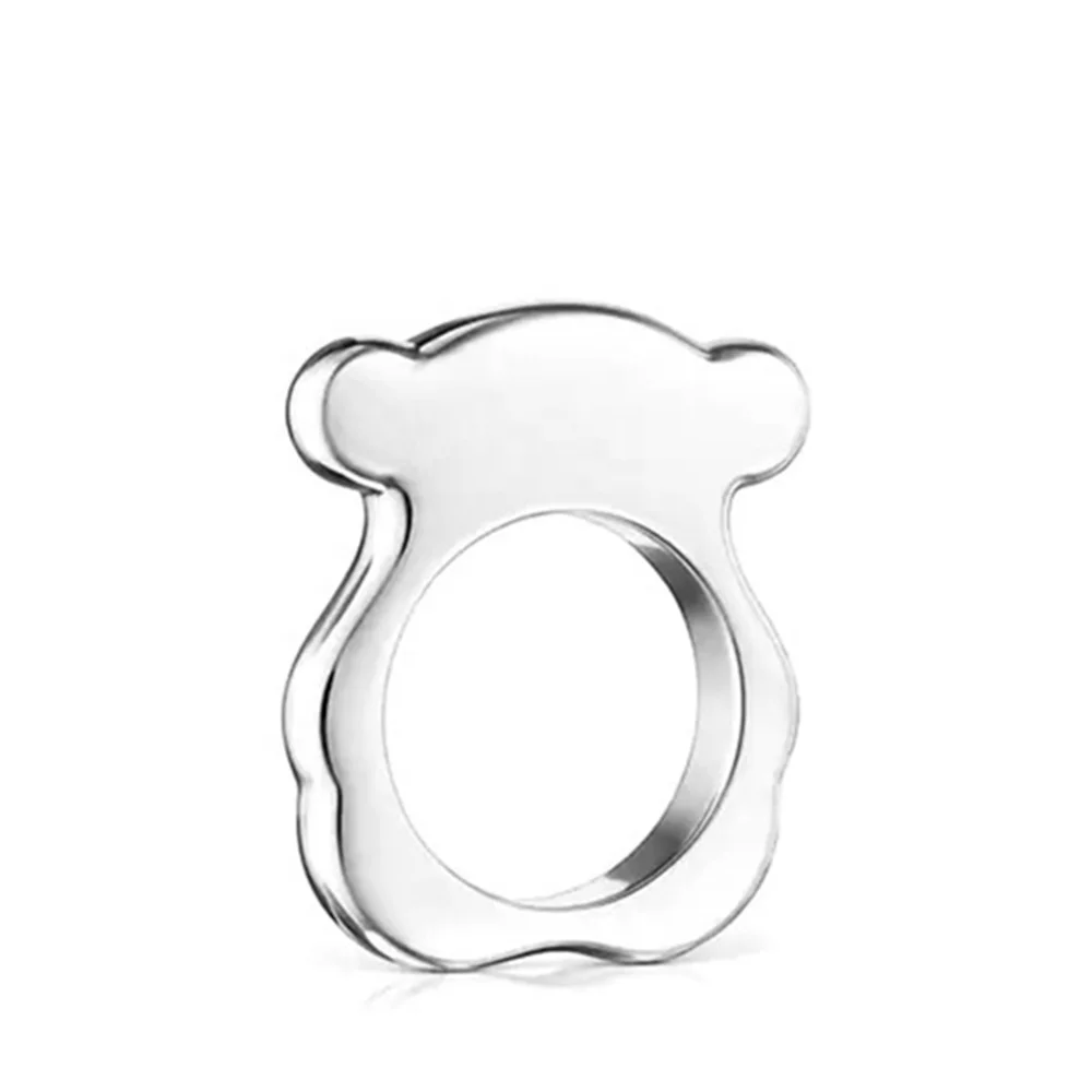 

2021 New S925 Silver touses Ring Female Light Luxury Gift Couple Original Jewelry for Female Gift Spanish Bear