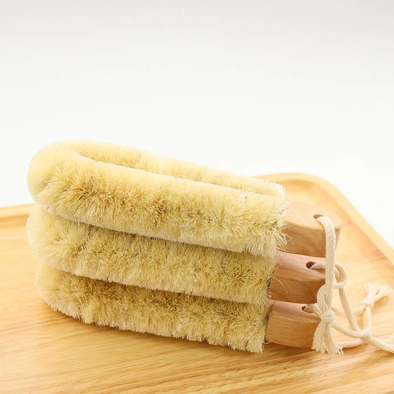 

Amazon Eco Friendly Cleaning Custom Logo Organic Vegan Body Natural Spa Sisal Dry Skin Brush