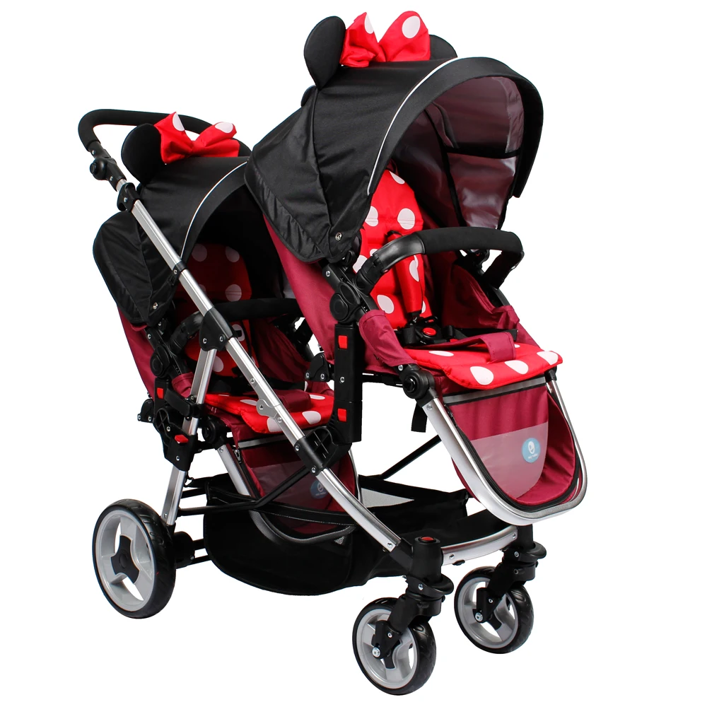 

Outdoor multifunction aluminum linen fabric twin pram and stroller for baby