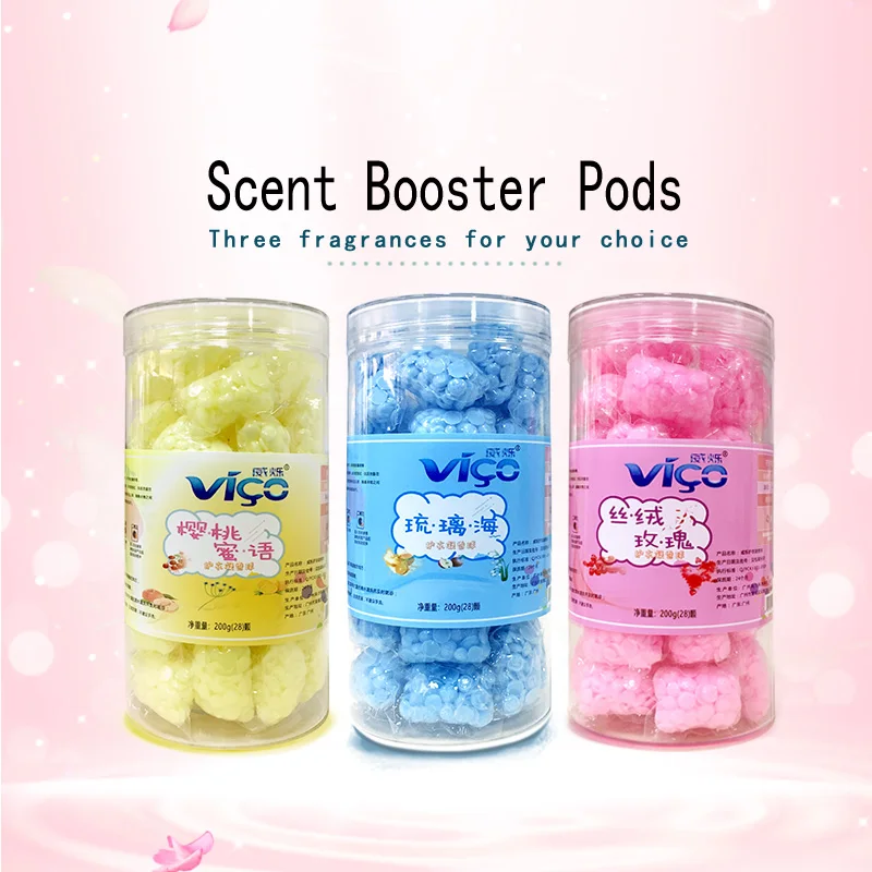 

High quality VICO scent booster pods/Antistatic/Fabric softener/Lasting fragrance 30 days/3 colors available, Red/blue/yellow