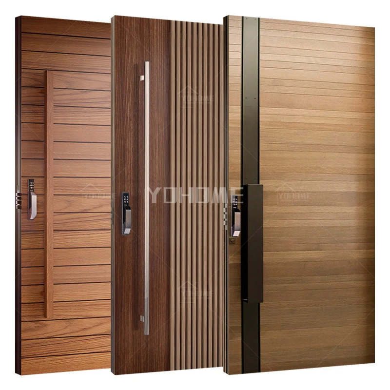 

Germany solid wood grand entrance door anti burglar exterior door modern main gates design luxury main door