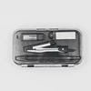 School Math Geometry Set 8pcs Drawing Compass Ruler Protractor Mechanical Pencil Eraser