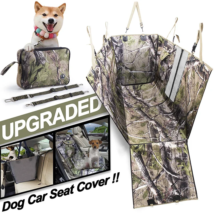 

Pet Hammock Product Jungle Camo Water Proof Anti Slip Production Pet Dog Car Seat Cover