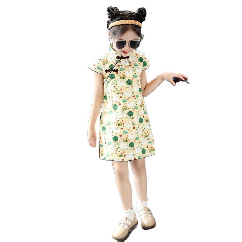 

Hot selling children clothing Chinese traditional clothing cheongsam girls cheongsam