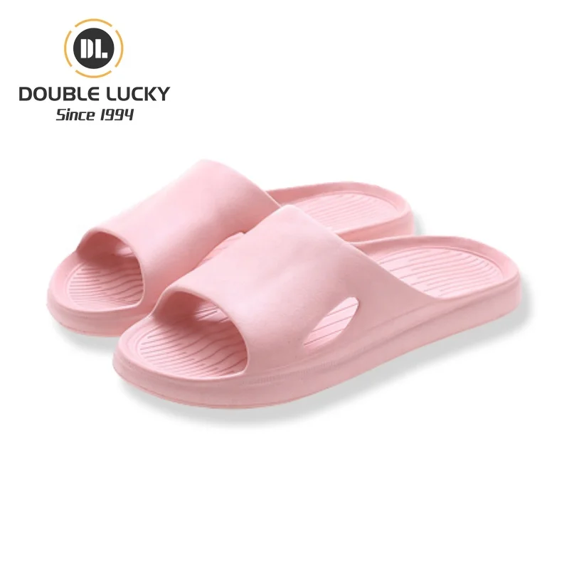 

Double Lucky Zapatillas Mujer Slippers Manufacturer Ladies Slippers Non-slip Eva Indoor Summer Home Women's Slides Slippers, As the picture or customizable
