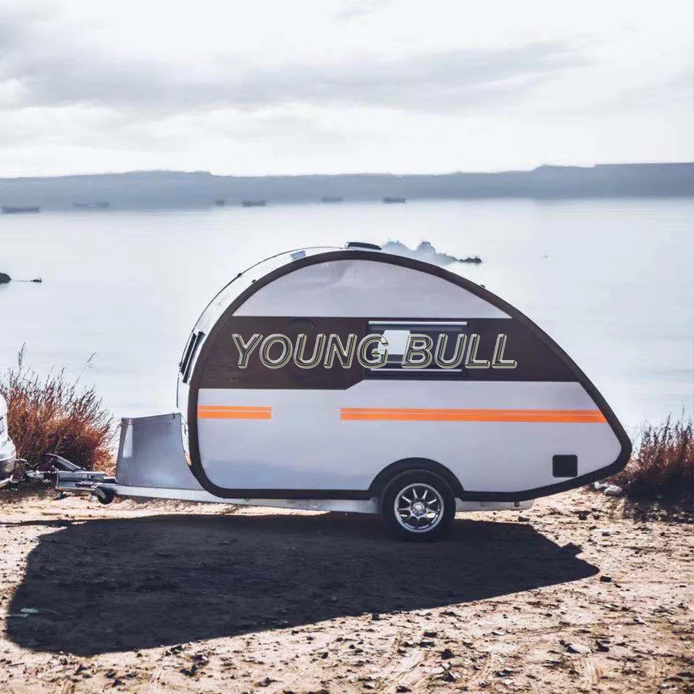 

mini motorhome Camp use mini caravan teardrop model for sale, Silver