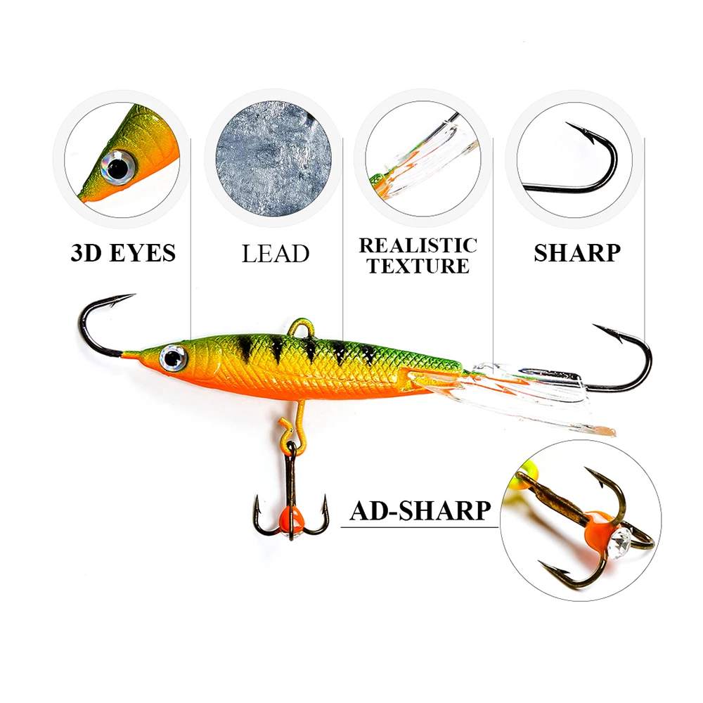

Bassmaster Ice Fishing jigging Lure winter fishing jig metal lure