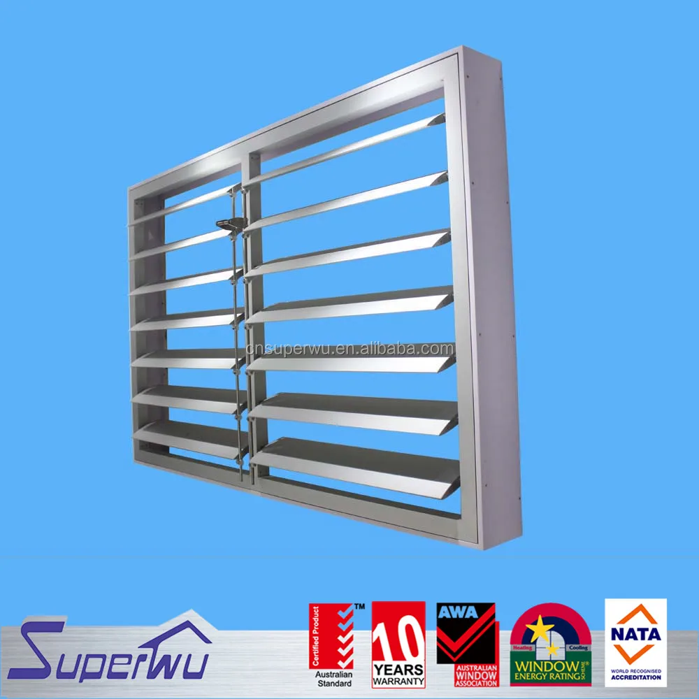 Aluminium External Shutters With Security Mesh Power Electric