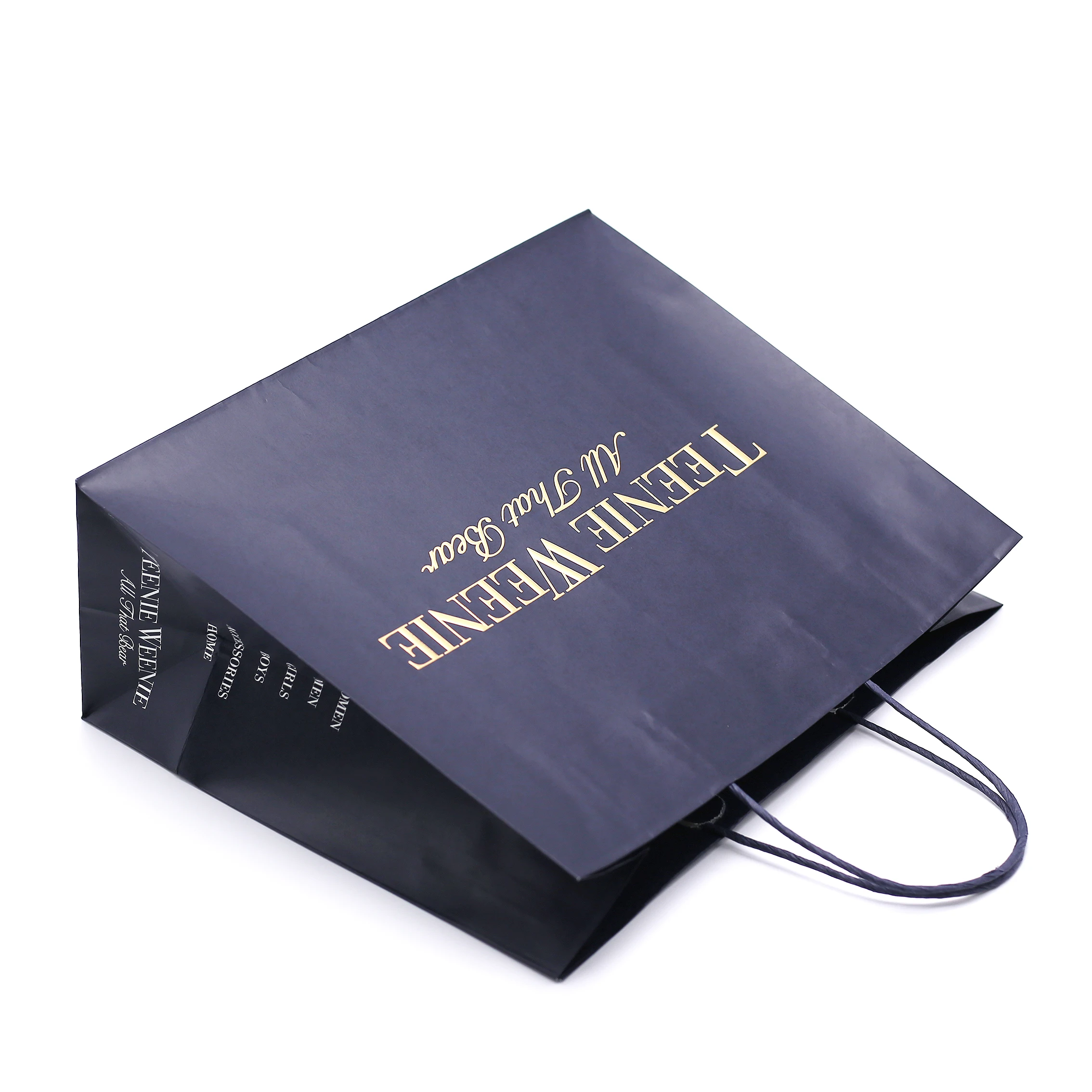 

2021 Custom print shopping paper bags with your own logo