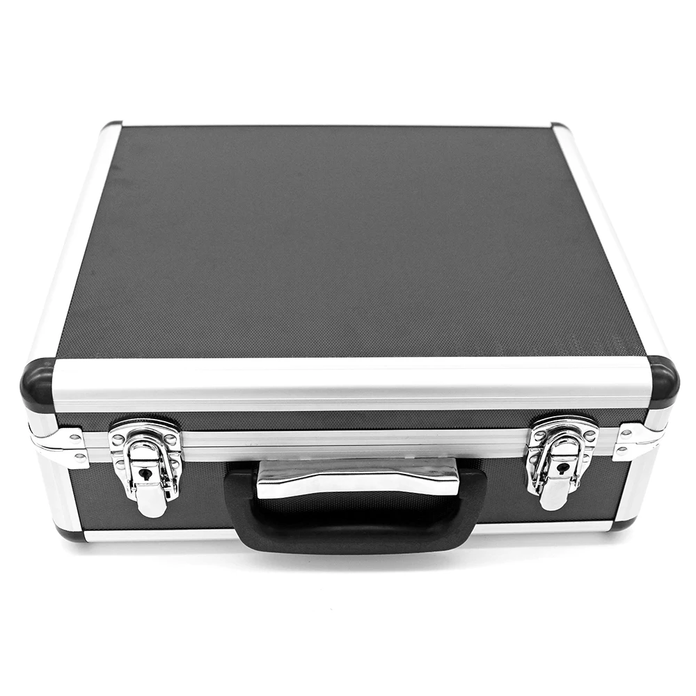 

Black Portable Large Capacity Briefcase Hard Aluminum Carrying Case