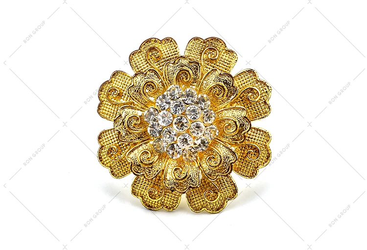 factory price new design elegant wedding party luxury napkin rings wedding fashion snowflake gold rose diamond napkin ring