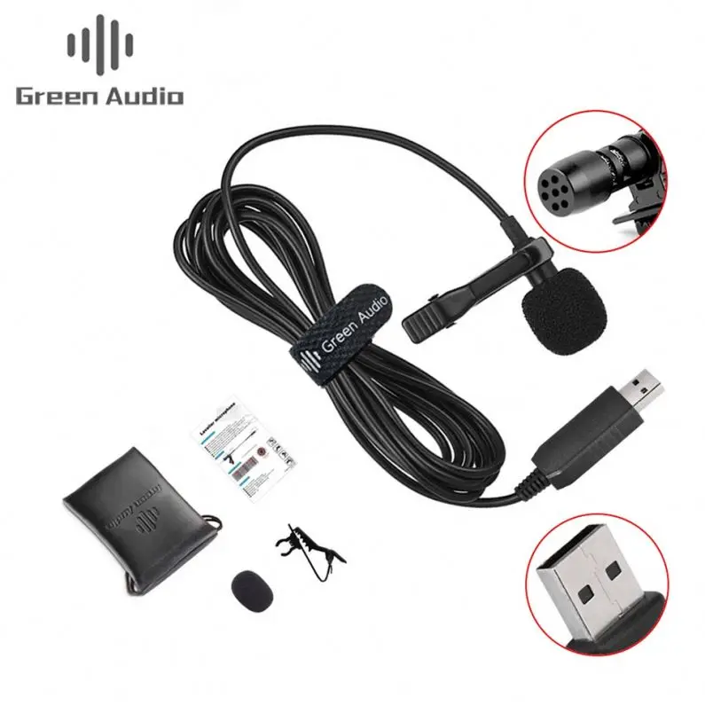 

GAM-U01 Multifunctional Single Lavalier Microphone For Interface For Wholesales, Black