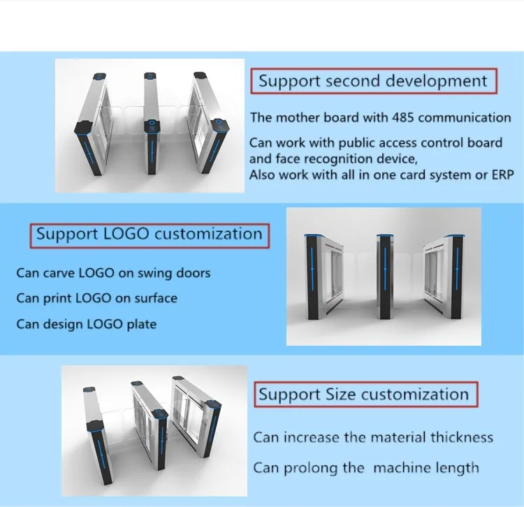 high quality security swing barrier turnstile