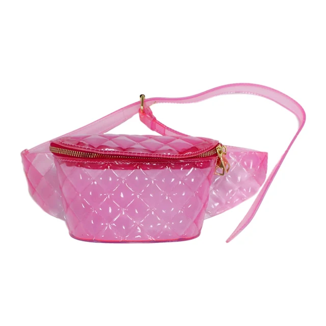 

Factory Jelly Purses Waterproof Fanny Pack Waist Bag Clear Fanny Pack Wholesale Pink