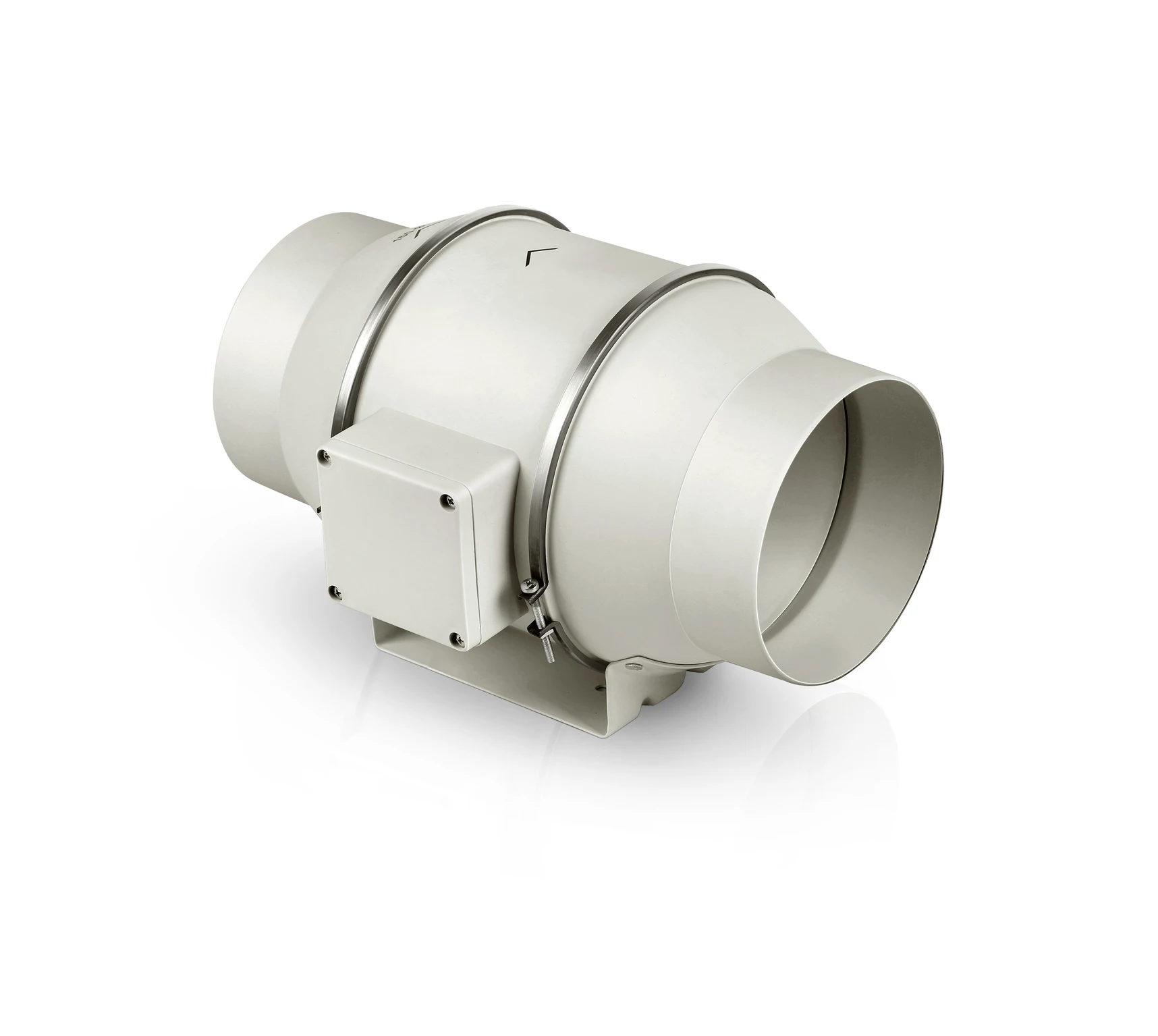 高安全静音5000小时ec静音鼓风机塑料直列风管风扇