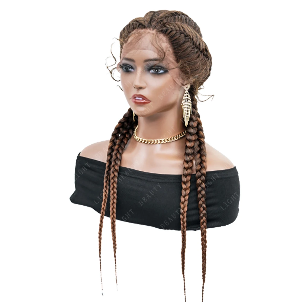 

transparent cornrow braided lace wigs lacets tresses vendeurs de perruques de cheveux avant pour les femmes noires africaines, Picture