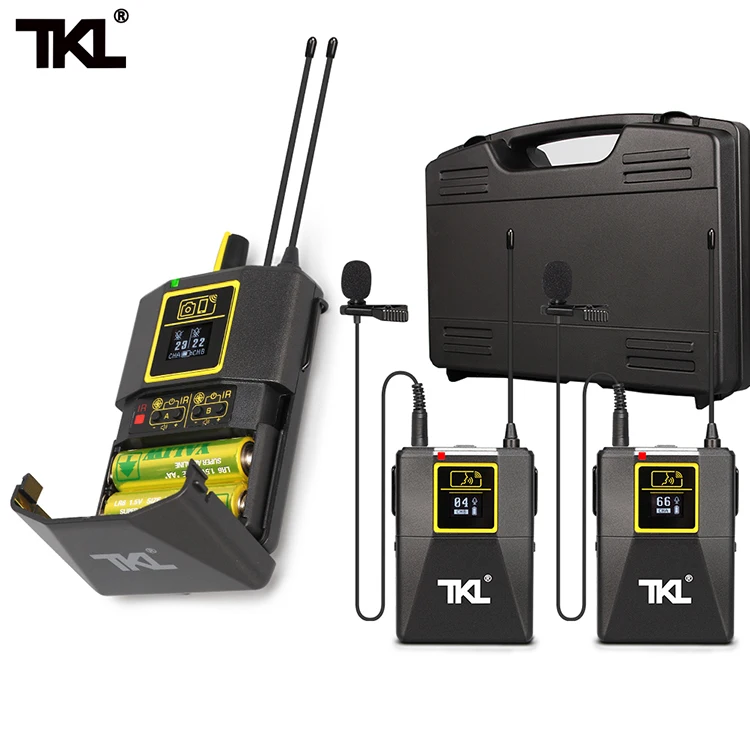 

TKL PRO UHF Wireless Lavalier Lapel Microphone with Bodypack Transmitter SLR/phone wireless mic system Youtube Video Recording