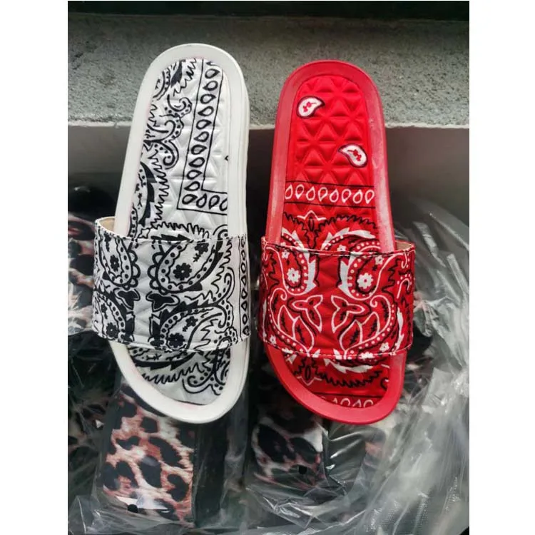 

Home women flat bottomed printing Indoor Outdor Casual Female Flops slippers sandals Slides