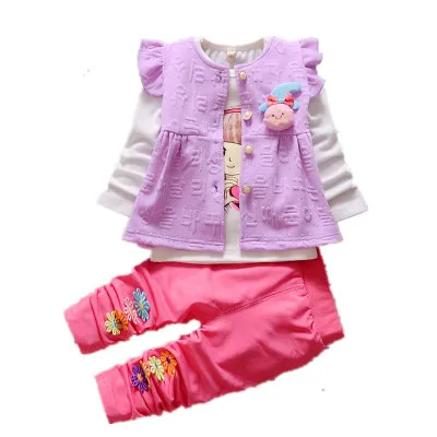 

New Autumn Children's Clothing Girls Flower Girl Suit Three-piece Children's Clothing Child Clothes Wholesale