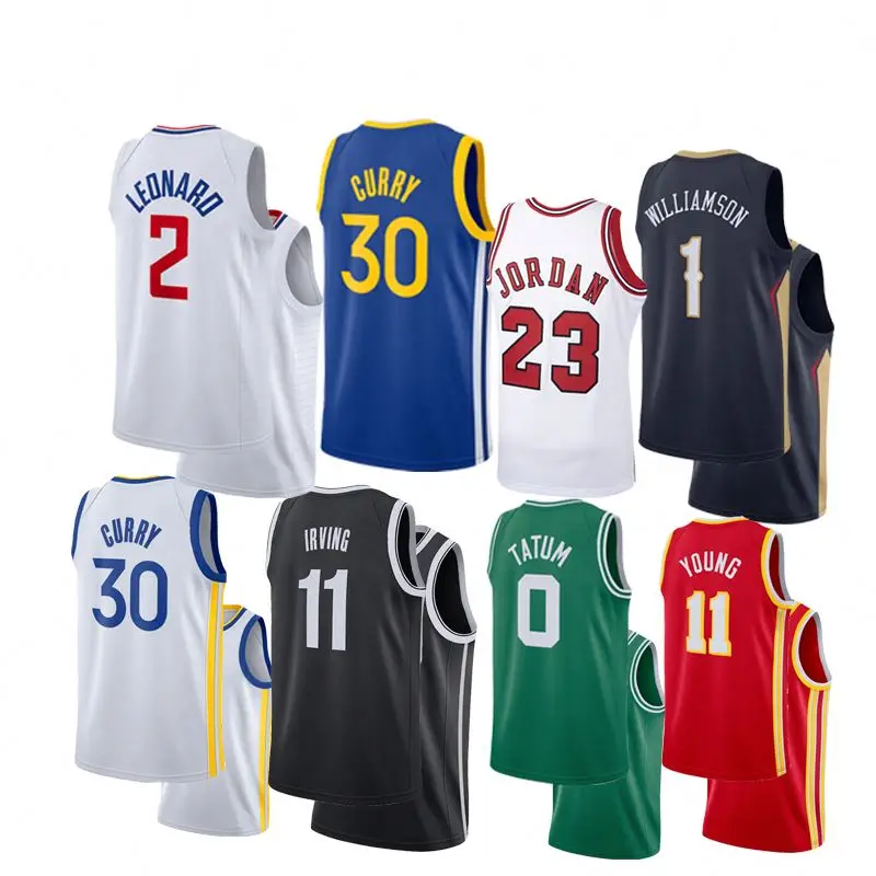 

Hot sell New all 30 teams Leonard #2 stephen curry #30 Jordan #23 Zion #1 Cheap National Basketball jersey