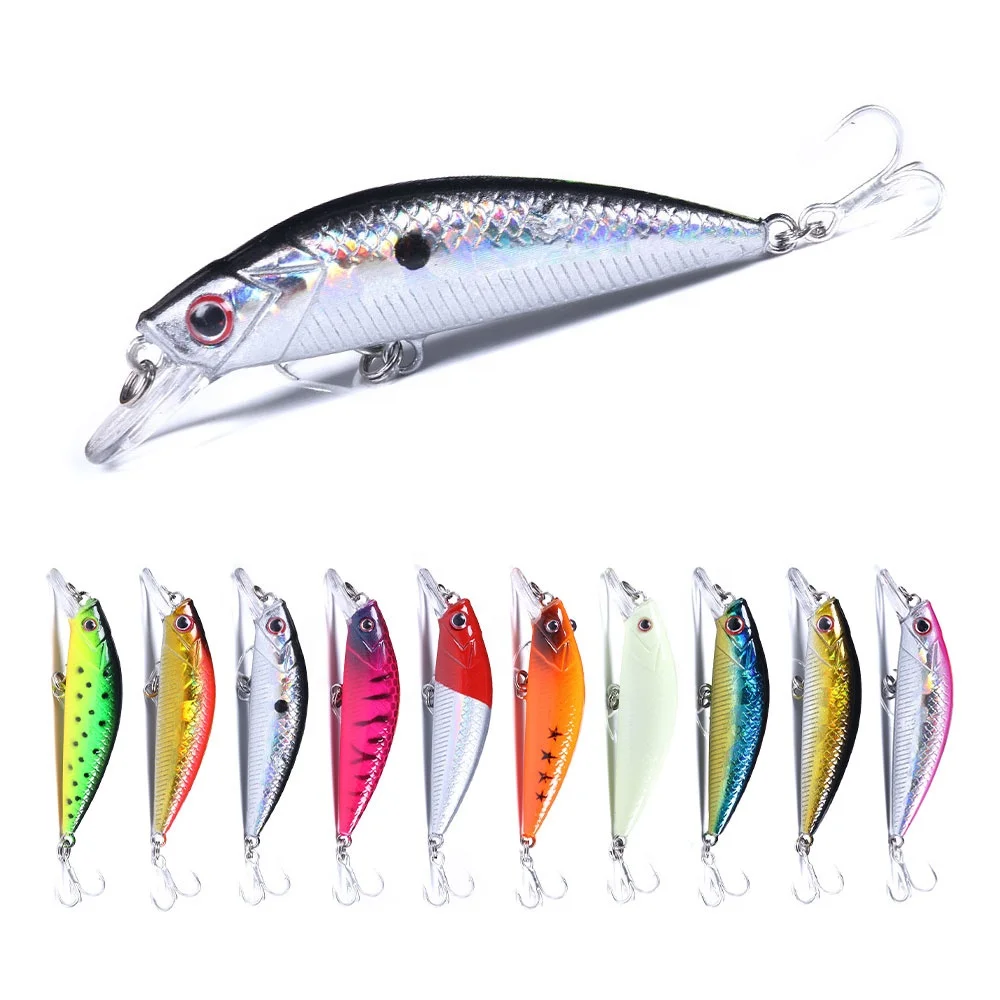 

6g/60mm high quality lures fishing sinking minnow hard lure, 10 colors available/blank/oem