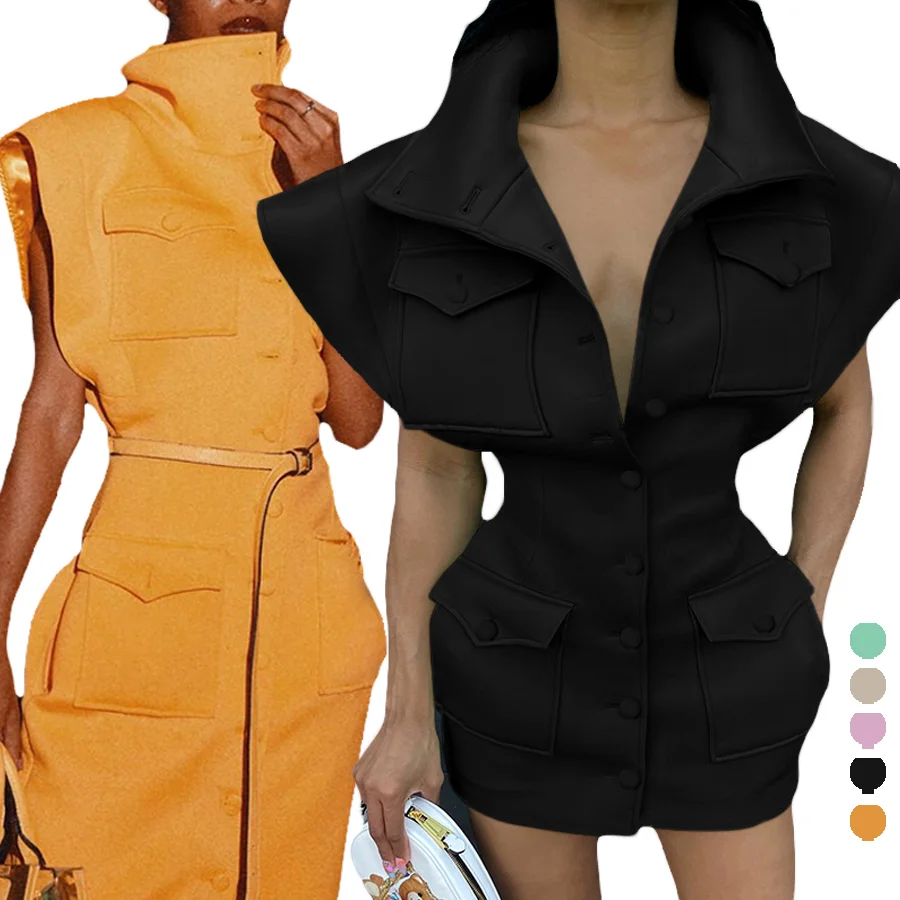 

Ladies Fall Winter Fashion Stand Collar Air Cotton Casual Dress Plus Size Long Coat Waist Short Jacket Women Clothing 2021, Beige,green,yellow,black,pink