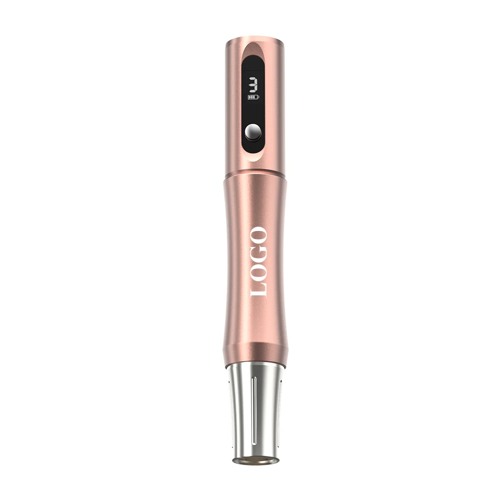 

Charme Princesse Rechargeable PMU Wireless Machine Tatoo Eyebrow Lip Permanent Marker Pens Makeup Machine, Rose golden