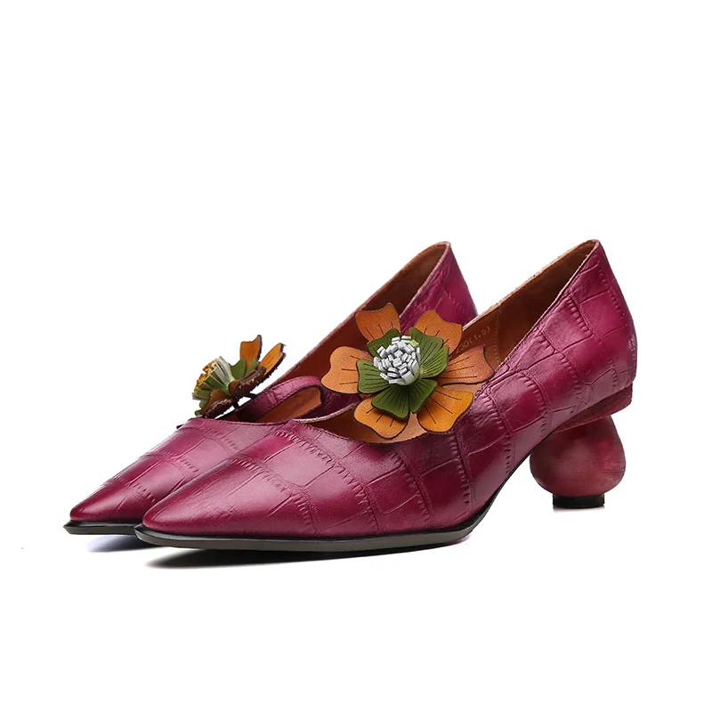 

2020 Retro Ladies Fashion Shoes China Cute Shoes Purple Shoes High Heel