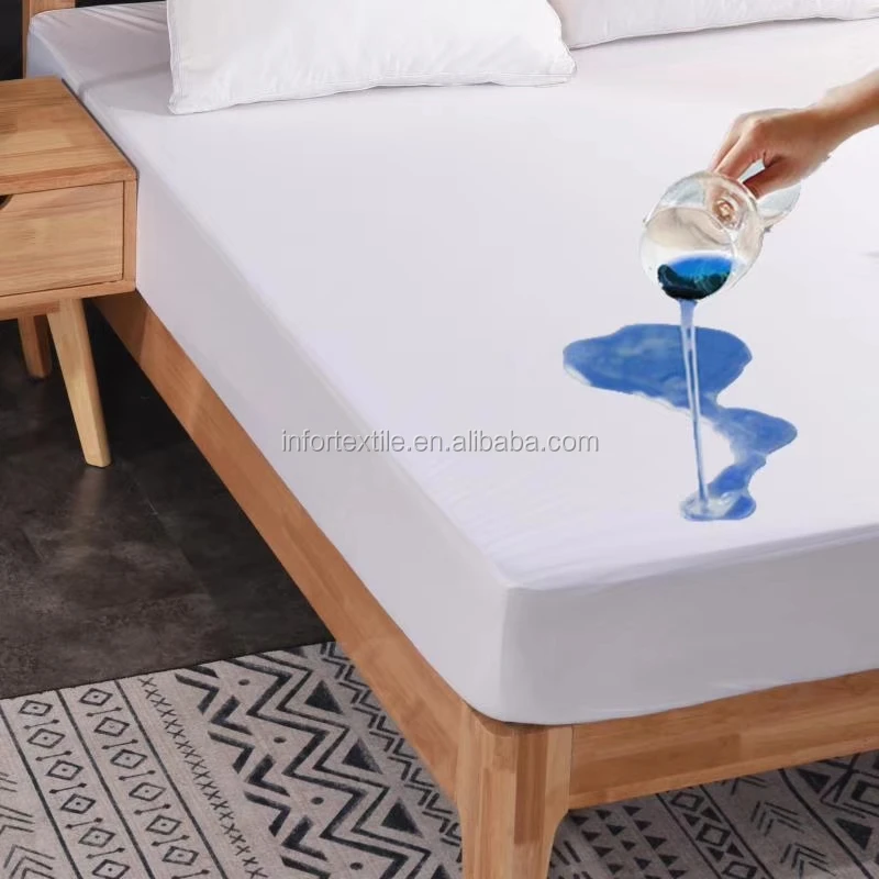 100% polyester fully covered dust mite free bed bug proof zippered mattress protector encasement