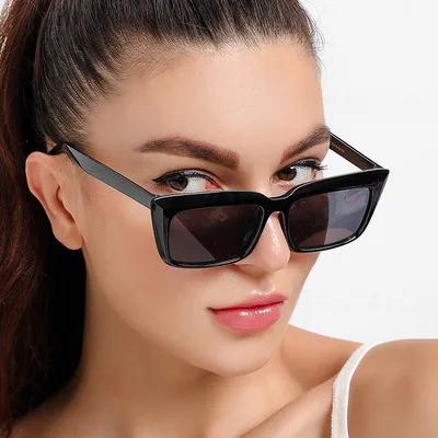 

Wholesale Newest Square Sunglasses Women Retro Sunglass Rectangle Fashion Female UV400 Sunglasses, Custom color